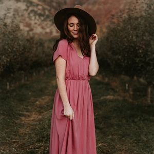 The Derby Dress in Mauve
